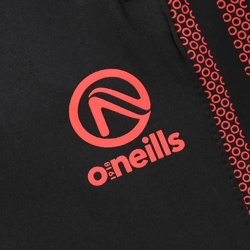 Men's Pluto Brushed Skinny Tracksuit Bottoms Black / Red - Image 5