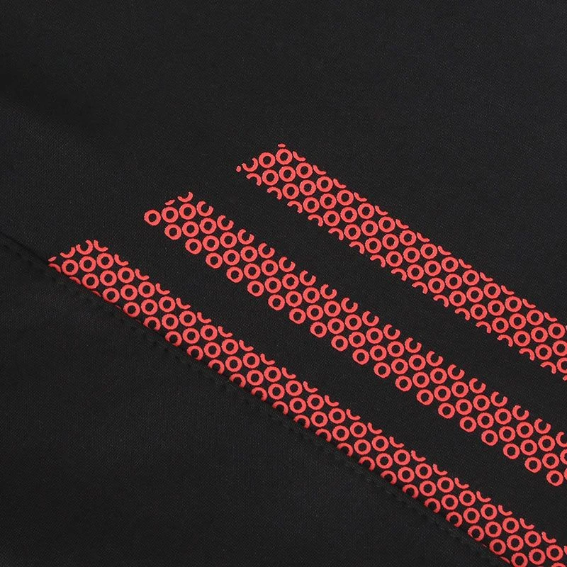 Men's Pluto Brushed Skinny Tracksuit Bottoms Black / Red - Image 6