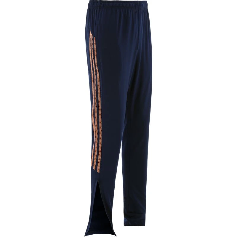 Kids' Pluto Brushed Skinny Tracksuit Bottoms Marine / Orange - Image 2