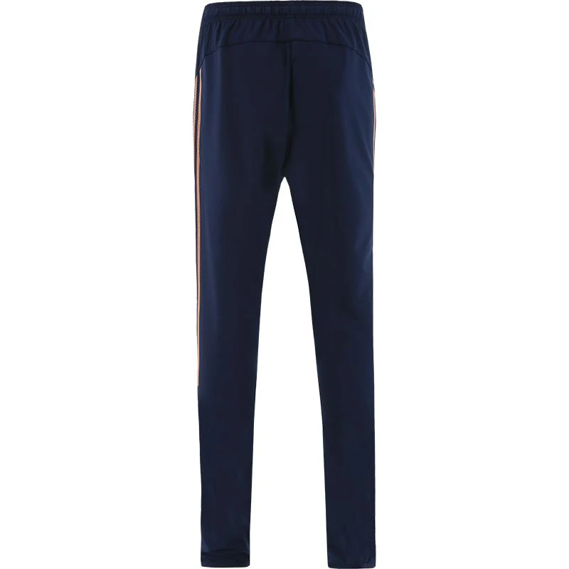 Kids' Pluto Brushed Skinny Tracksuit Bottoms Marine / Orange - Image 3