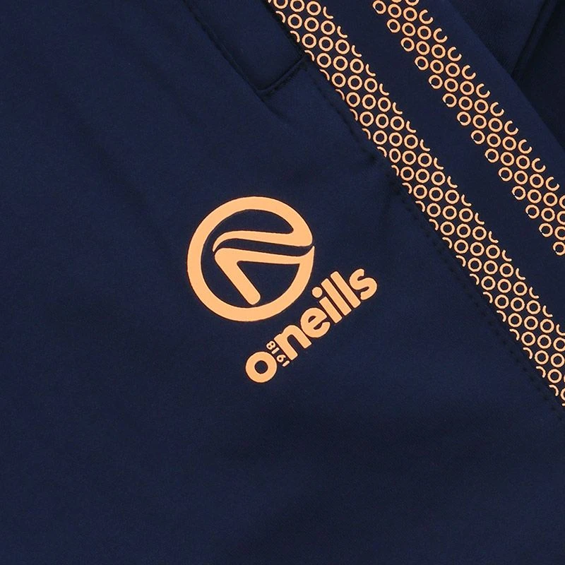 Kids' Pluto Brushed Skinny Tracksuit Bottoms Marine / Orange - Image 4