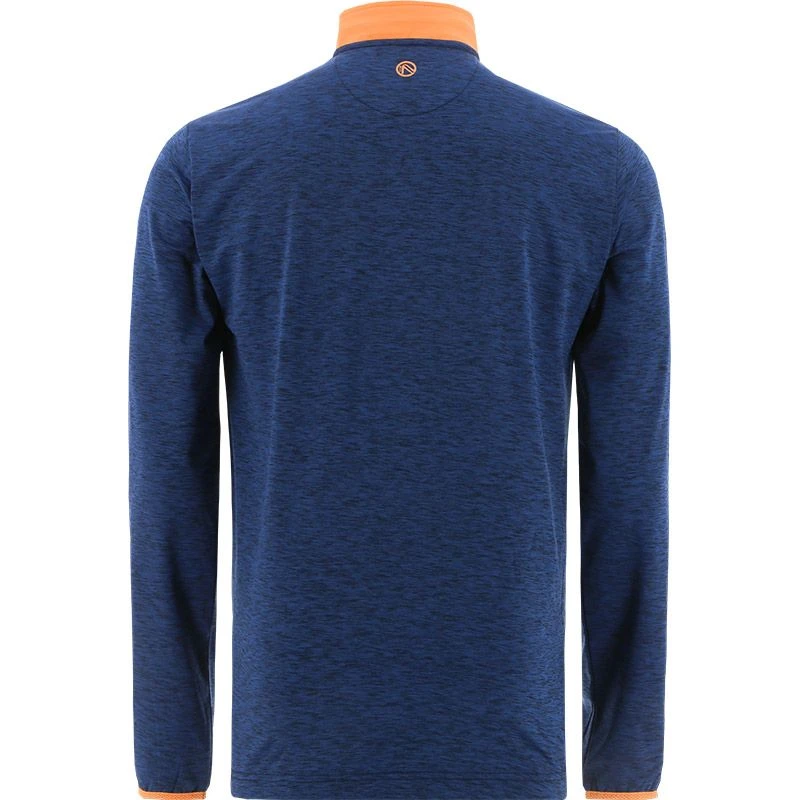 Men's Pluto Brushed Half Zip Marine / Orange - Image 2
