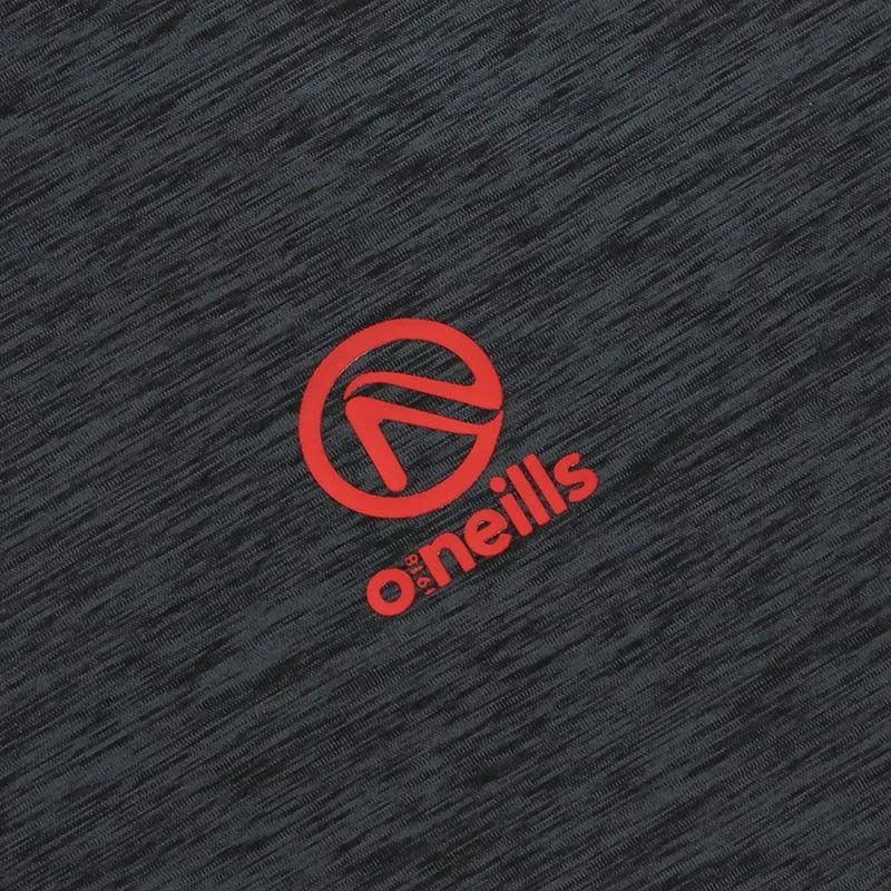 Men's Pluto Brushed Half Zip Top Black / Red - Image 3