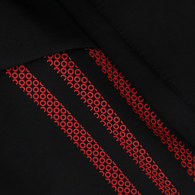 Men's Pluto Hybrid Skinny Tracksuit Bottoms Black / Red - Image 8