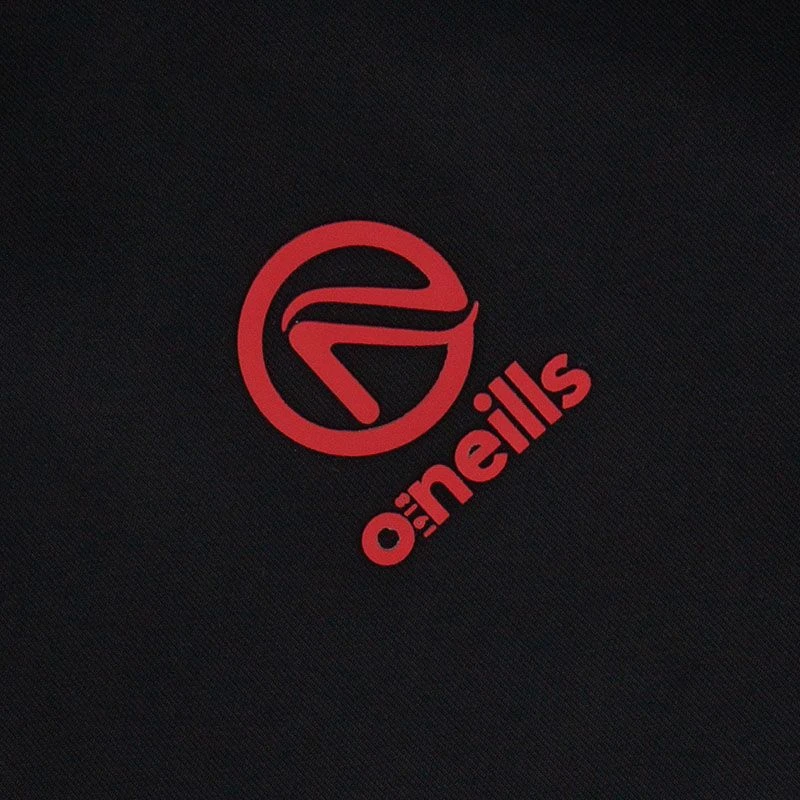 Kids' Pluto Hybrid Half Zip Top Black / Red - Image 3