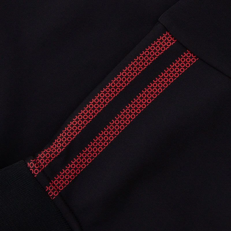 Kids' Pluto Hybrid Half Zip Top Black / Red - Image 5