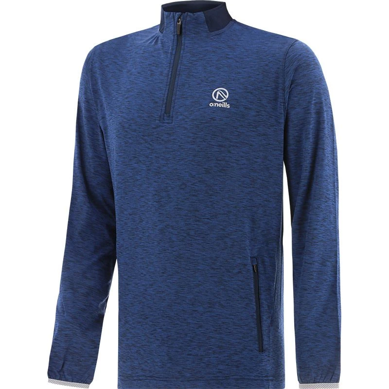 Kids' Pluto Brushed Half Zip Top Marine / Silver