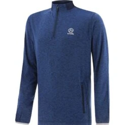 Men's Pluto Brushed Half Zip Top Marine / Silver