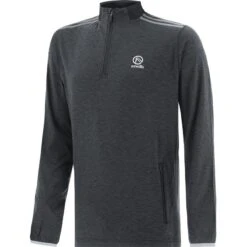 Men's Pluto Brushed Half Zip Top Black / Silver