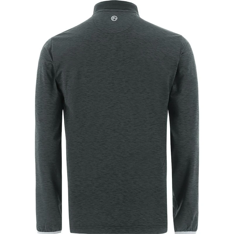 Sligo GAA Men's Pluto Brushed Half-Zip Top Black / Silver - Image 2