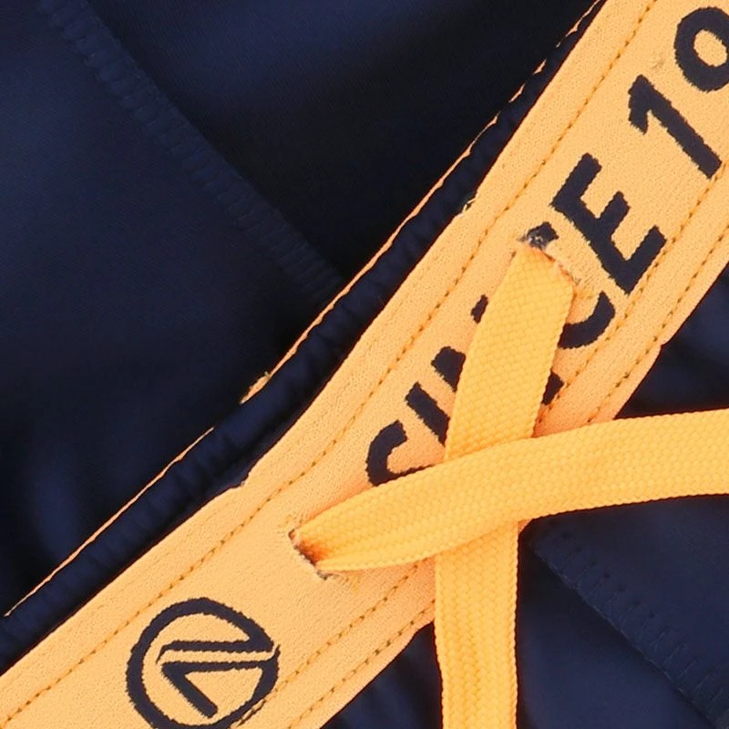 Men's Pluto Hybrid Skinny Tracksuit Bottoms Marine / Orange - Image 5