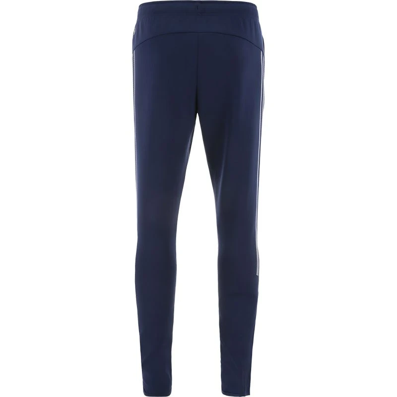 Men's Pluto Hybrid Skinny Tracksuit Bottoms Marine / Silver - Image 3