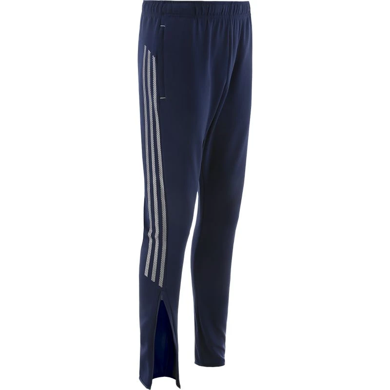 Kids' Pluto Hybrid Skinny Tracksuit Bottoms Marine / Silver - Image 2