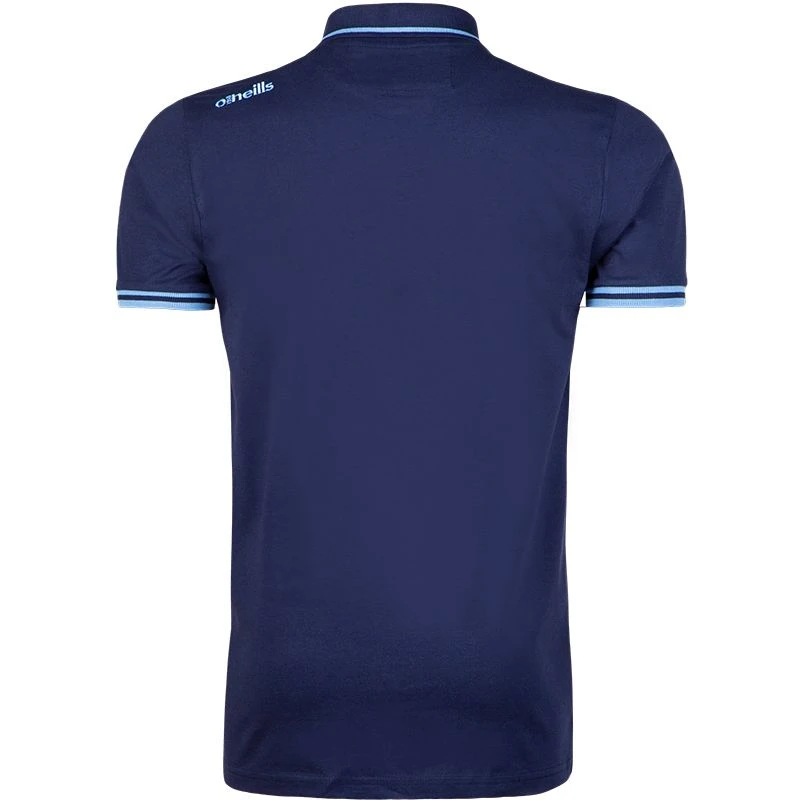 Kids' Portugal Cotton Polo Shirt Marine / Sky - Image 2