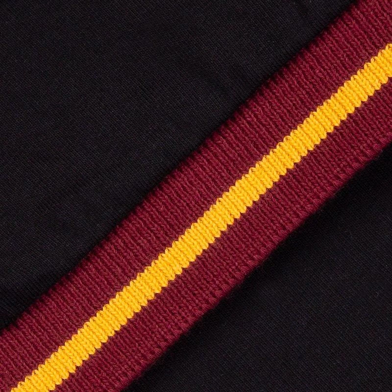 Women's Portugal Cotton Polo Shirt Black / Maroon / Amber - Image 5