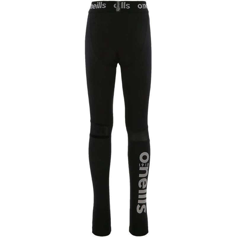 Kids' Pro Body III Regular Poly Elastane Legging Pants Black / Silver - Image 3
