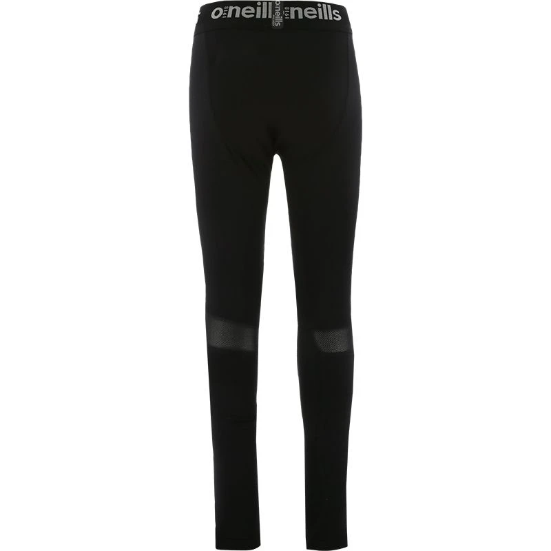 Kids' Pro Body III Fleece Lined Poly Elastane Legging Pants Black / Silver - Image 3