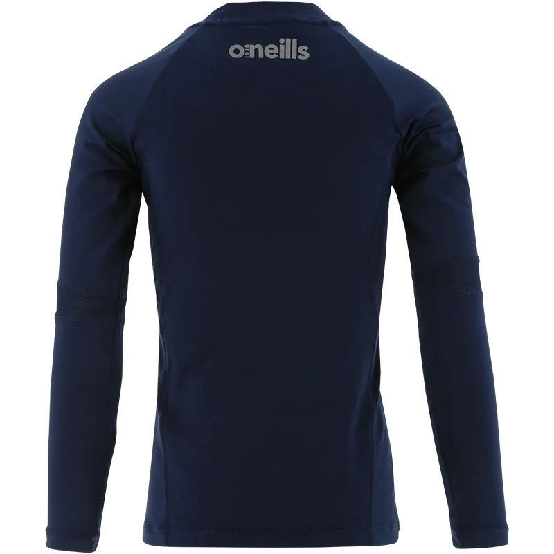 Kids' Pro Body III Poly Elastane Baselayer Top Marine / Silver - Image 2