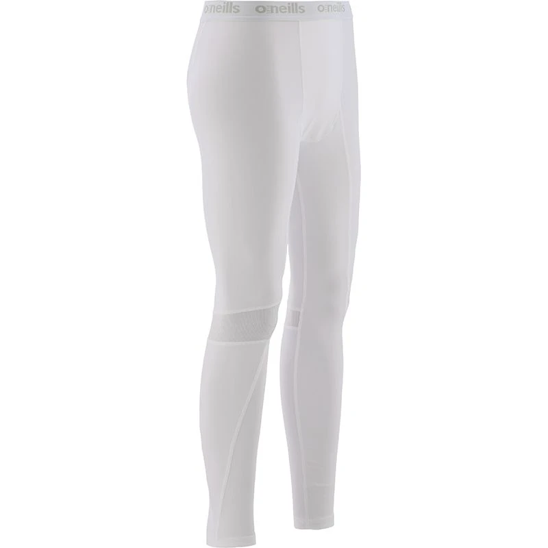Men's Pro Body Base Layer Compression Leggings White / Silver - Image 3