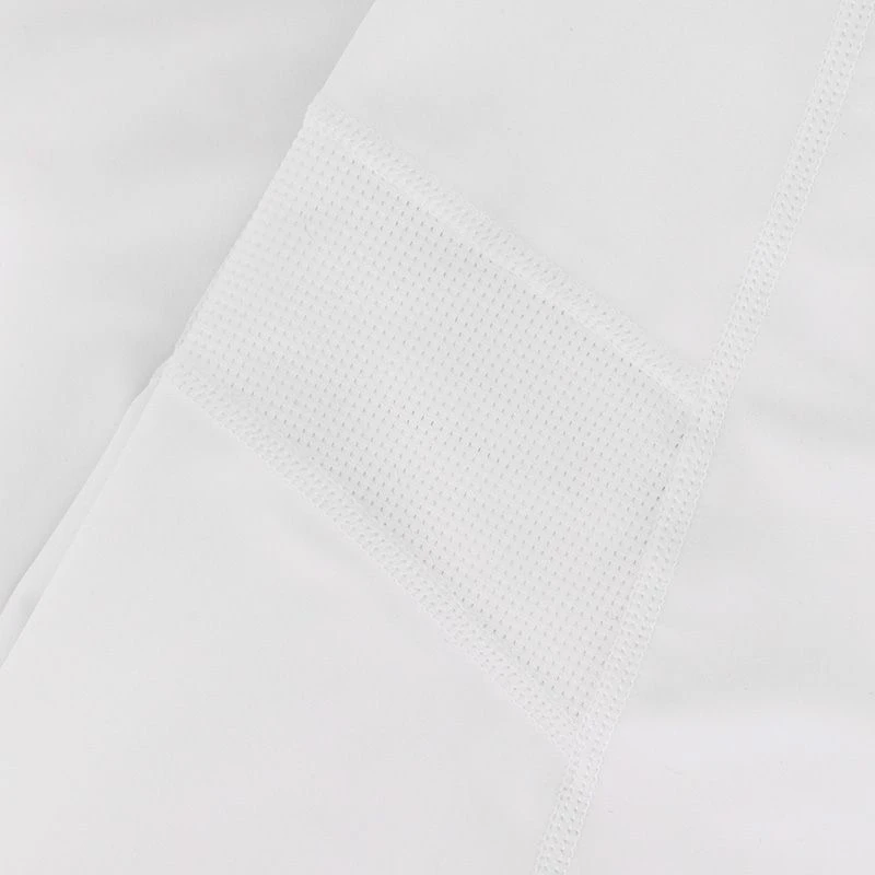 Men's Pro Body Base Layer Compression Leggings White / Silver - Image 5