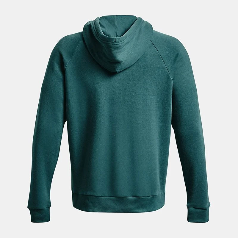 Under Armour Men's UA Rival Fleece Big Logo Hoodie Coastal Teal / Onyx White - Image 6