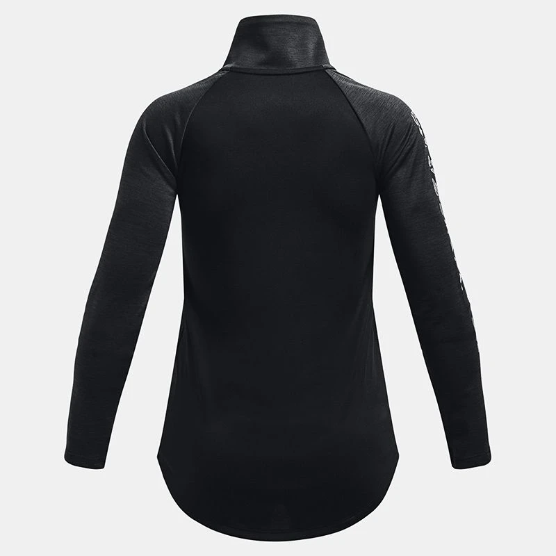 Under Armour Kids' UA Tech™ Graphic ½ Zip Black / White - Image 2