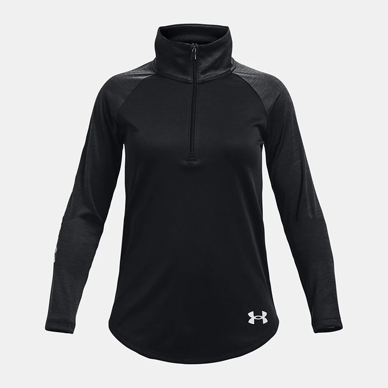 Under Armour Kids' UA Tech™ Graphic ½ Zip Black / White