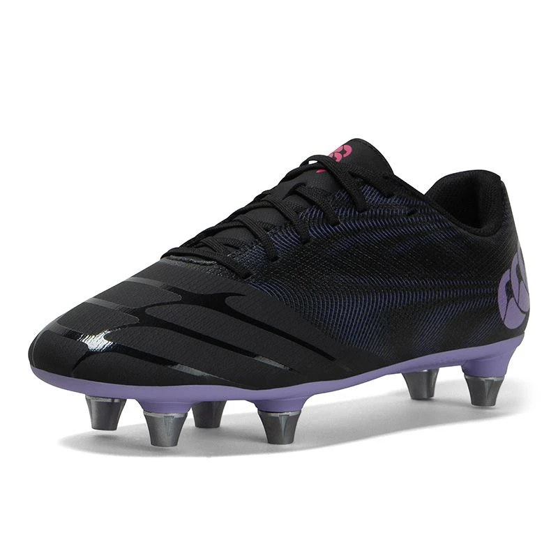 Canterbury Phoenix Genesis Team SG 6 Stud Kids' Boots Black / Verbena - Image 5