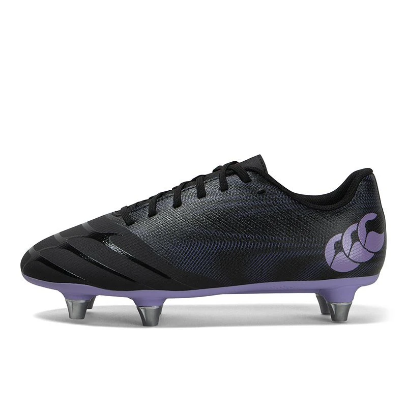 Canterbury Phoenix Genesis Team SG 6 Stud Kids' Boots Black / Verbena - Image 2