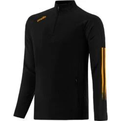 Kids' Reno Squad Half Zip Top Black / Amber