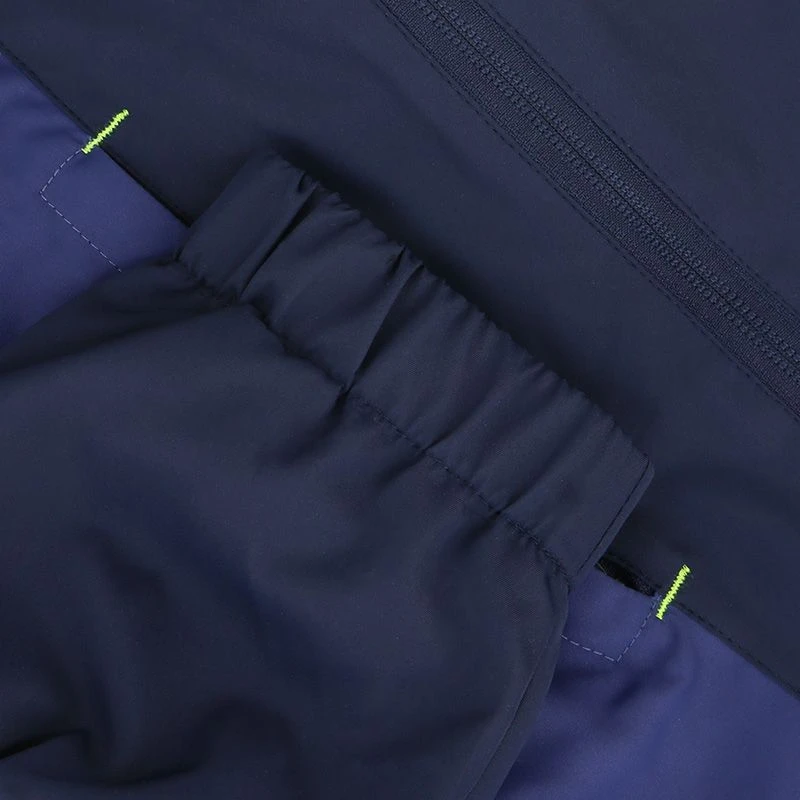 Men's Rio Hooded Rain Jacket Marine / Green - Image 6