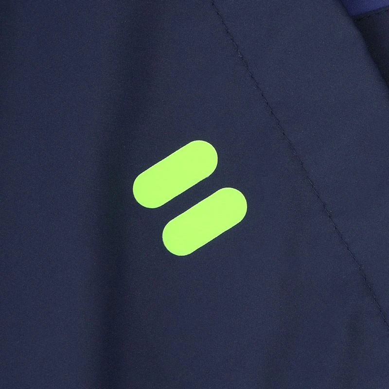 Men's Rio Hooded Rain Jacket Marine / Green - Image 7