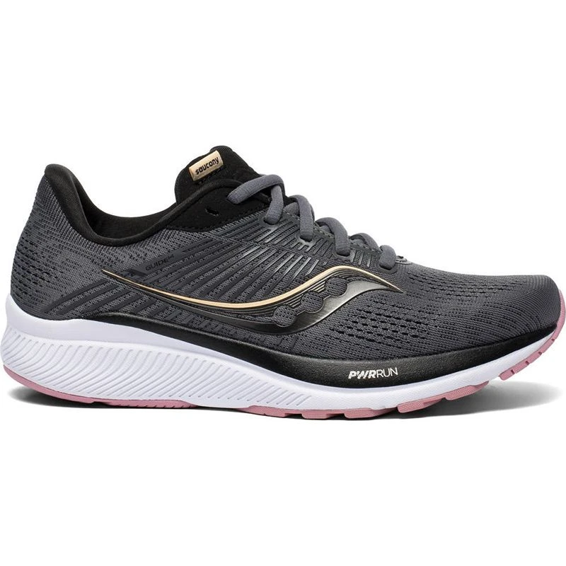Saucony Women's Guide 14 Running Shoes Charcoal / Rose