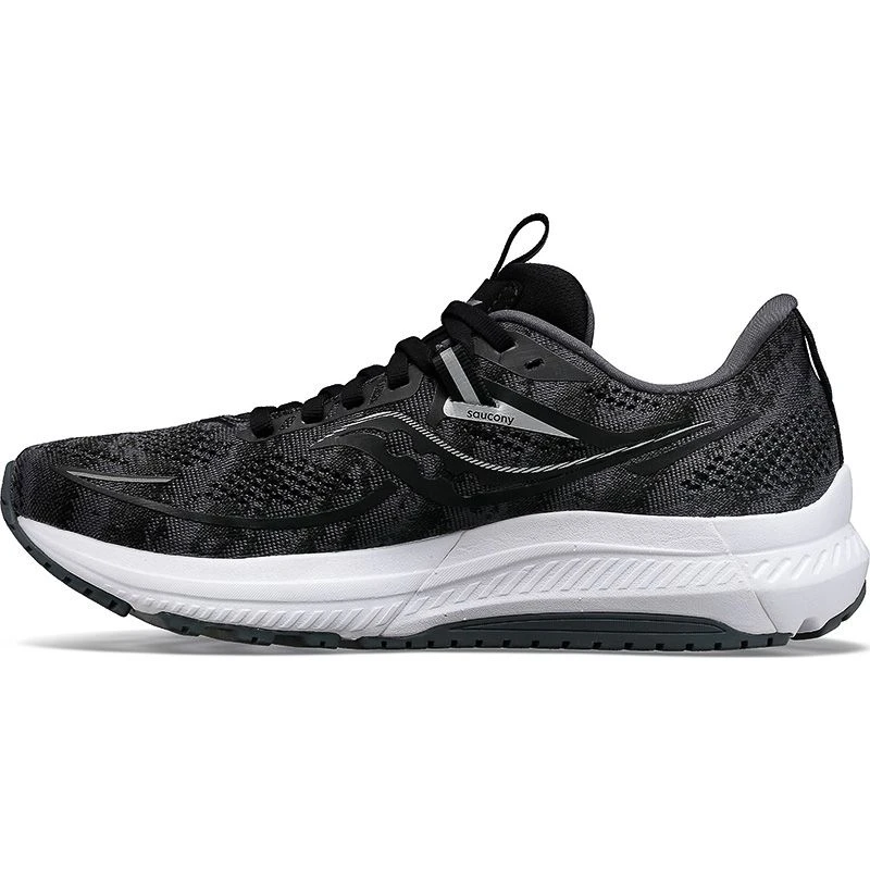 Saucony Men's Omni 21 Running Shoes Black / White