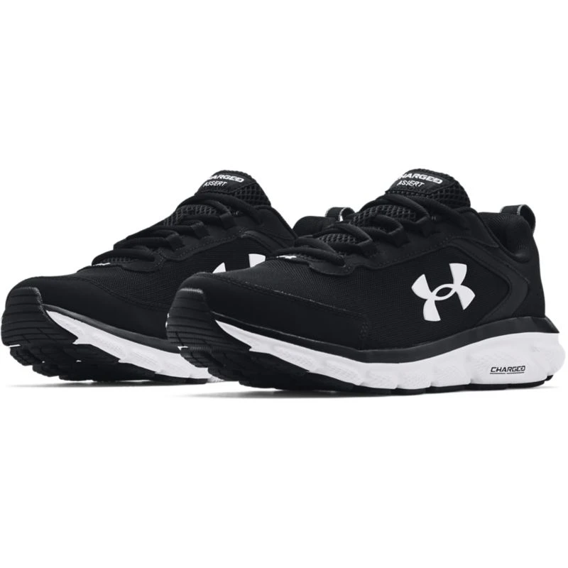 Under Armour Men's Charged Assert 9 Running Shoes Black / White - Image 3