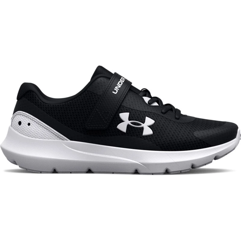 Under Armour Surge 3 AC Junior Running Shoes Black / White