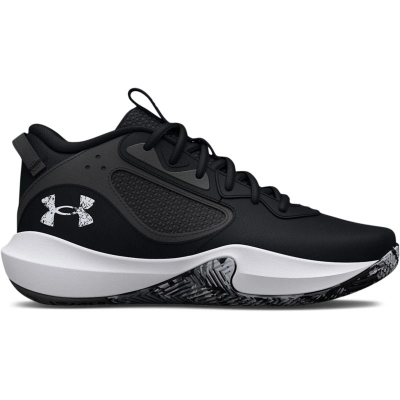 Under Armour Men's Lockdown 6 Basketball Shoes Black / White