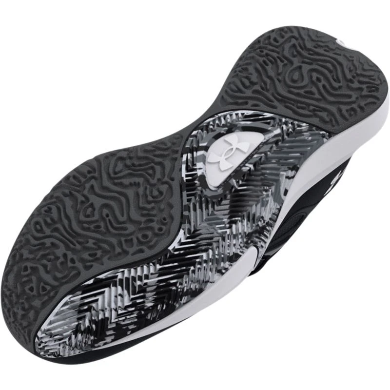 Under Armour Men's Lockdown 6 Basketball Shoes Black / White - Image 4