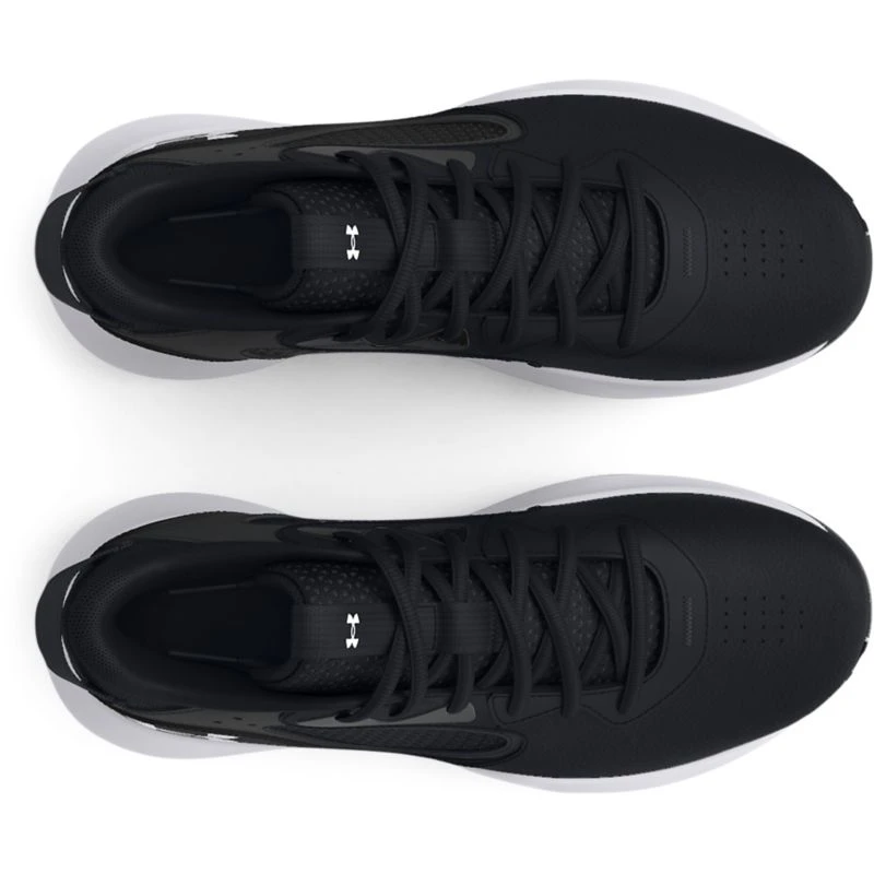 Under Armour Men's Lockdown 6 Basketball Shoes Black / White - Image 3