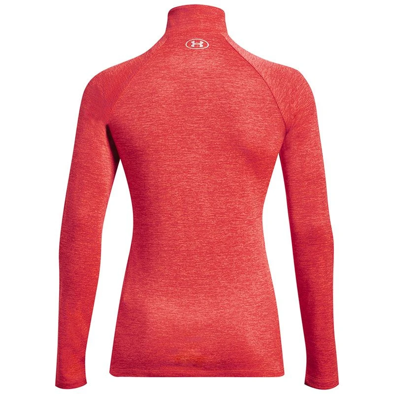 Under Armour Women's Tech™ Twist ½ Zip Beta / Pomegranate / Metallic Silver - Image 2
