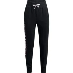 Under Armour Kids' UA Rival Fleece Joggers Black / White / Cerise