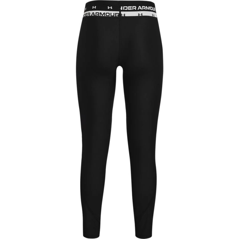 Under Armour Kids' HeatGear® Armour Leggings Black / White - Image 2