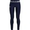 Under Armour Kids' HeatGear® Armour Leggings Navy / White