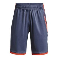 Under Armour Kids' Stunt 3.0 Shorts Utility Blue / Blaze Orange / White