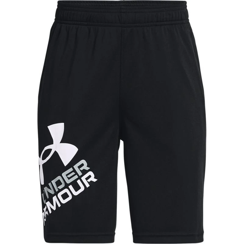 Under Armour Kids' UA Prototype 2.0 Logo Shorts Black / White