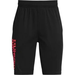 Under Armour Kids' UA Prototype 2.0 Wordmark Shorts Black / Beta