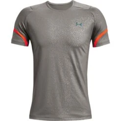 Under Armour Men's UA RUSH™ HeatGear® 2.0 Emboss T-Shirt Concrete / Black