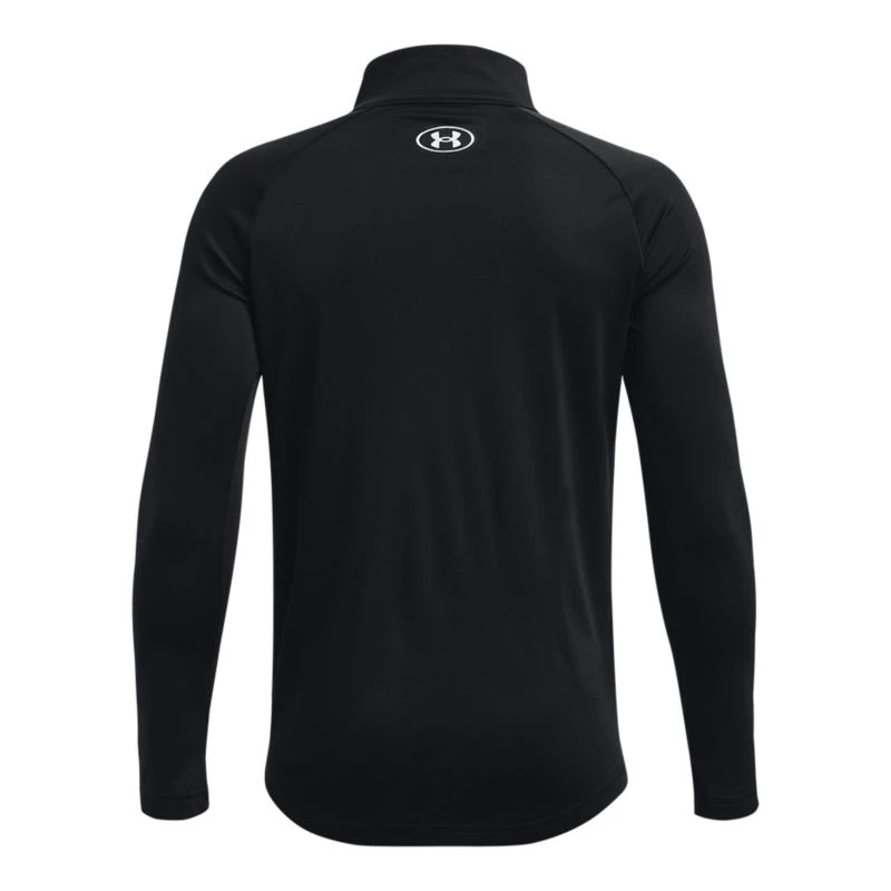 Under Armour Kids' Techâ„¢ Big Logo Half Zip Black / White - Image 2