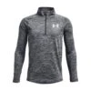 Under Armour Kids' Tech™ Big Logo Half Zip Pitch Gray / Mod Gray / White