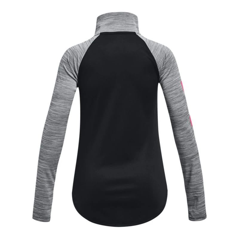 Under Armour Kids' Tech Graphic Half Zip Black / Cerise - Image 2